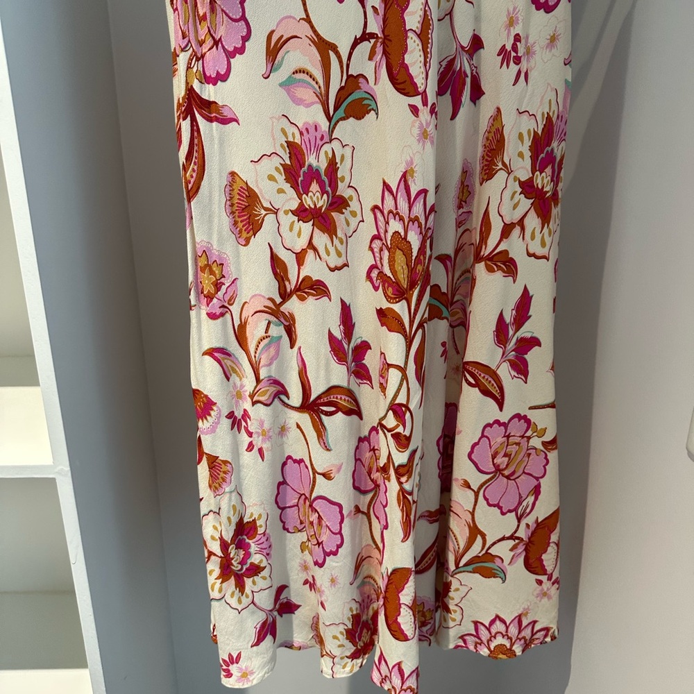 Mango Floral Skirt in Pink and Orange